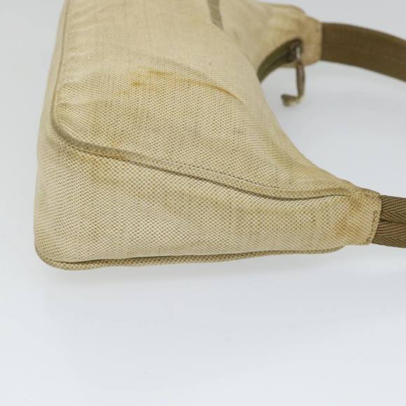 PRADA Sports Hand Bag Canvas Beige Khaki Auth as096 - Picture 3 of 16